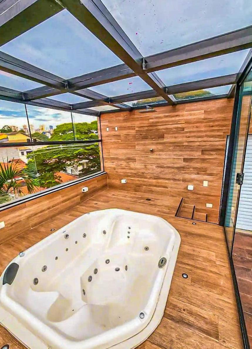 Cobertura Triplex De Luxo Com Jacuzzi Villa São Paulo Luaran gambar